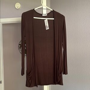 Natalia Brown light weight cardigan Size S/M